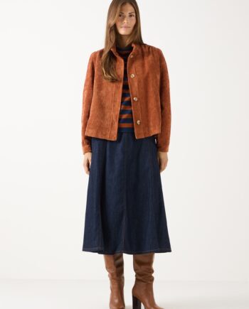 Cordjacke mit Stehkragen von More&More