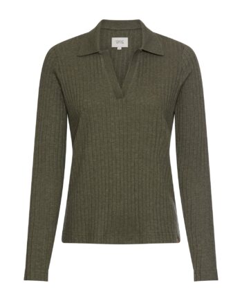 Langarmshirt mit geripptem Polokragen von Camelactive