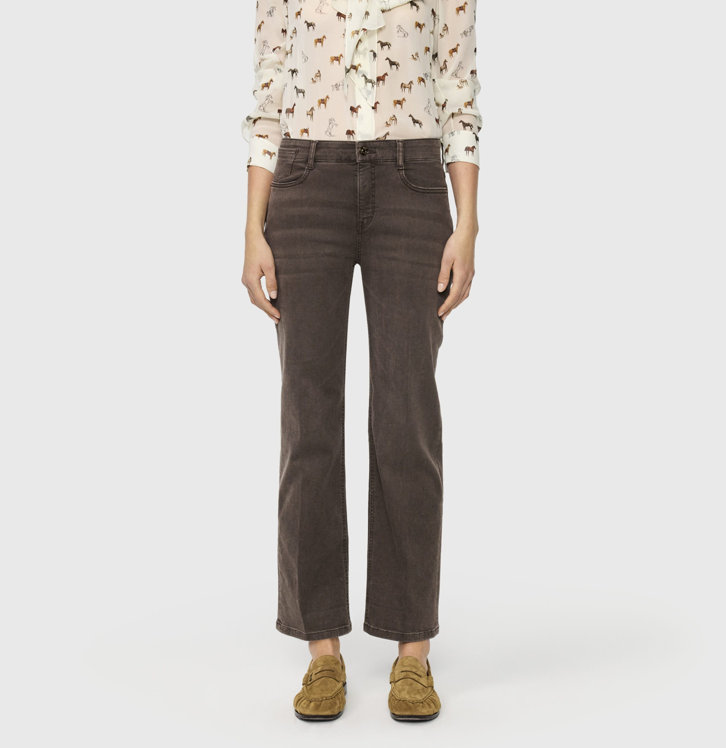 Flared Jeans mit Naht-Details von MAC