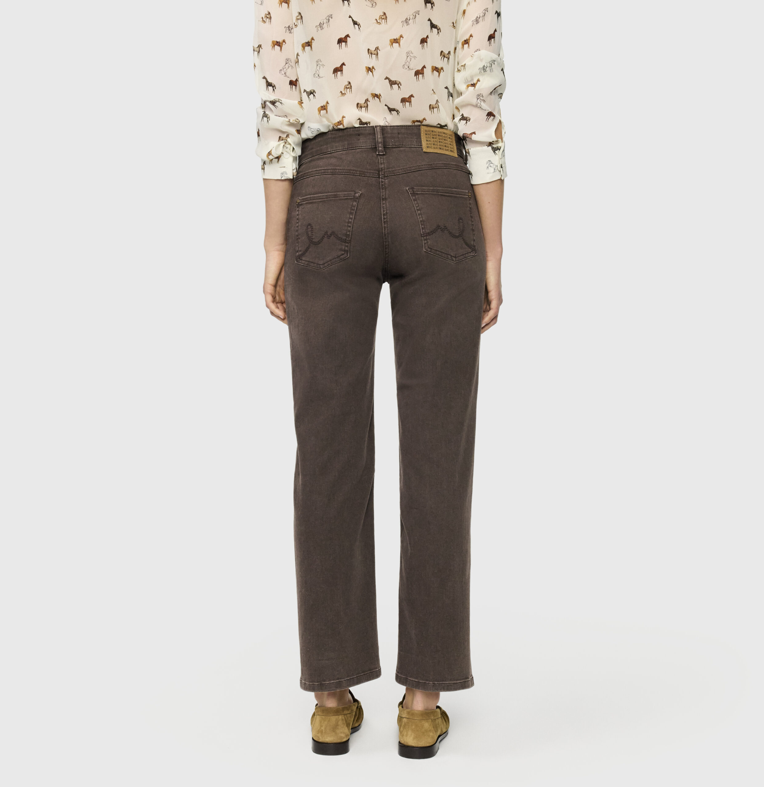 Flared Jeans mit Naht-Details von MAC