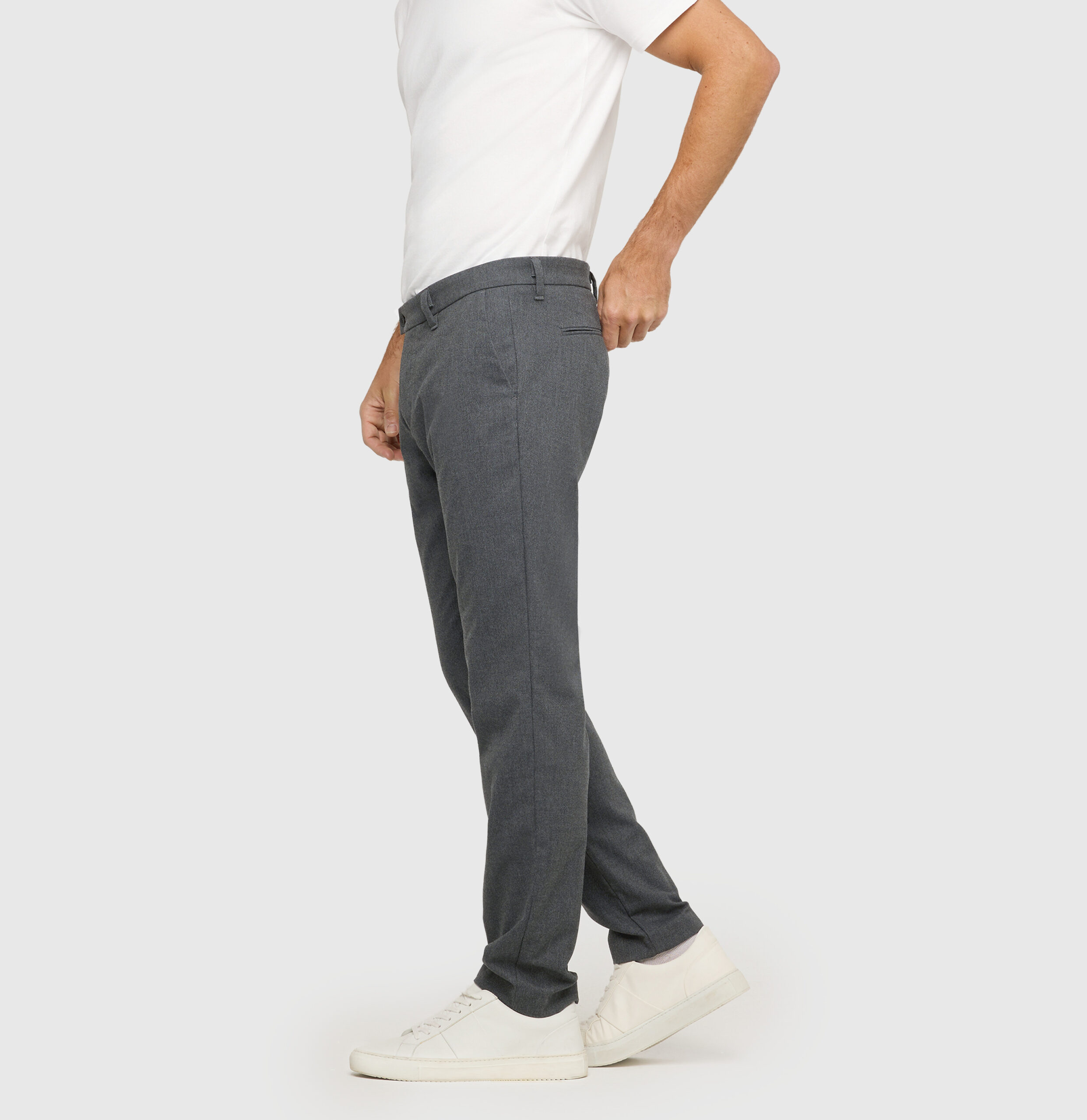 Regular Chino mit Fischgrat-Muster von MAC