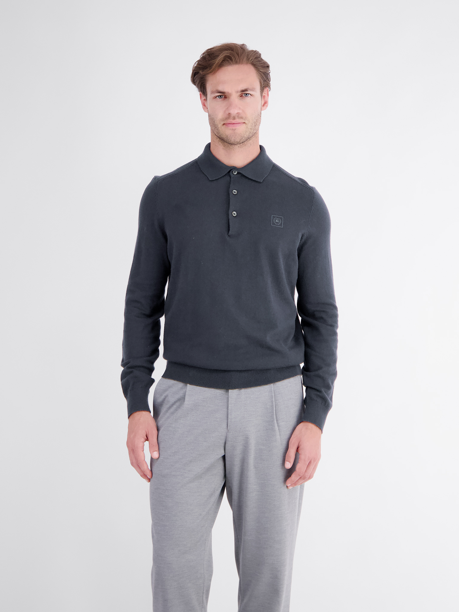Baumwollstrick Polo von Lerros