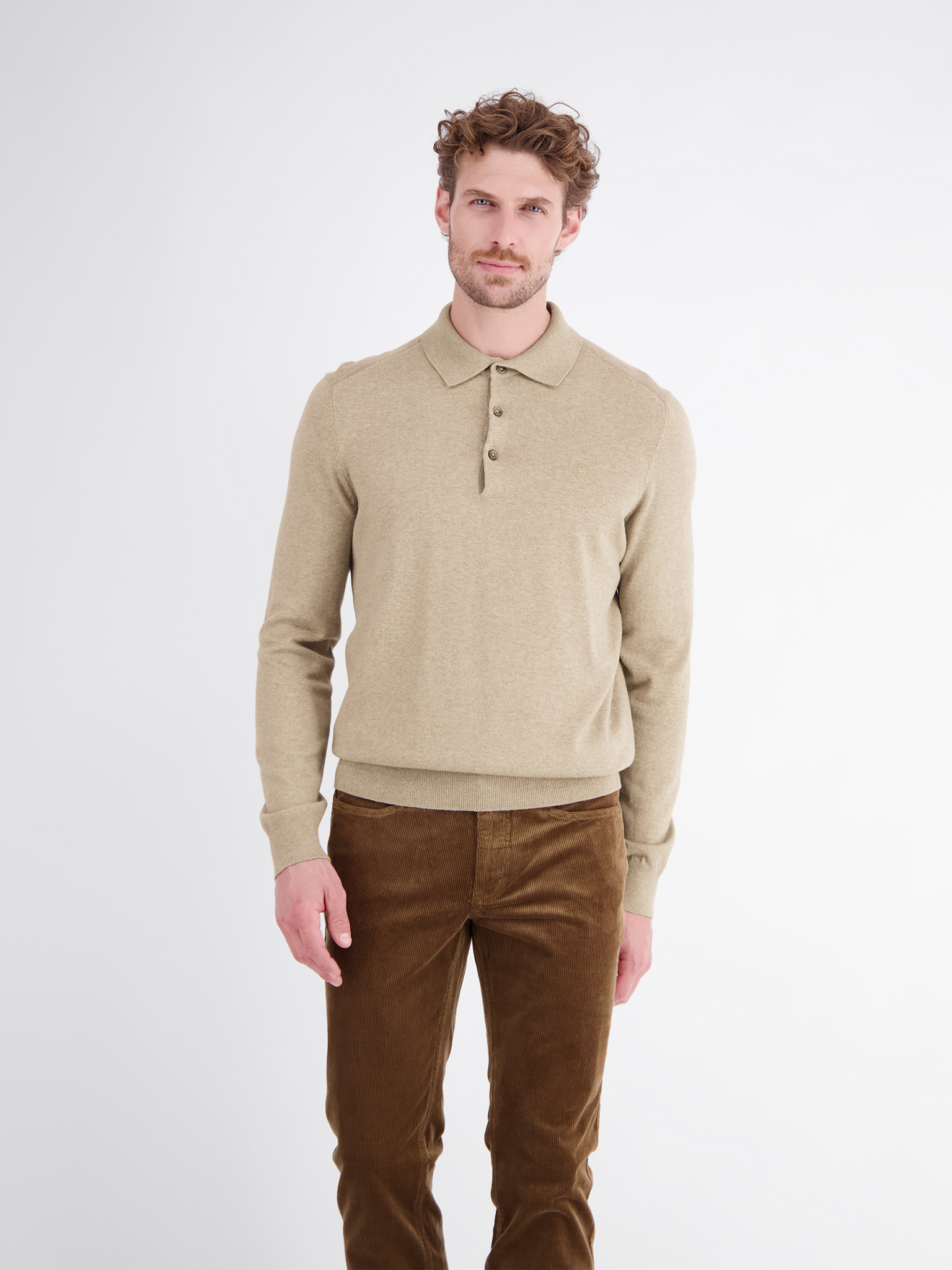 Baumwollstrick Polo von Lerros