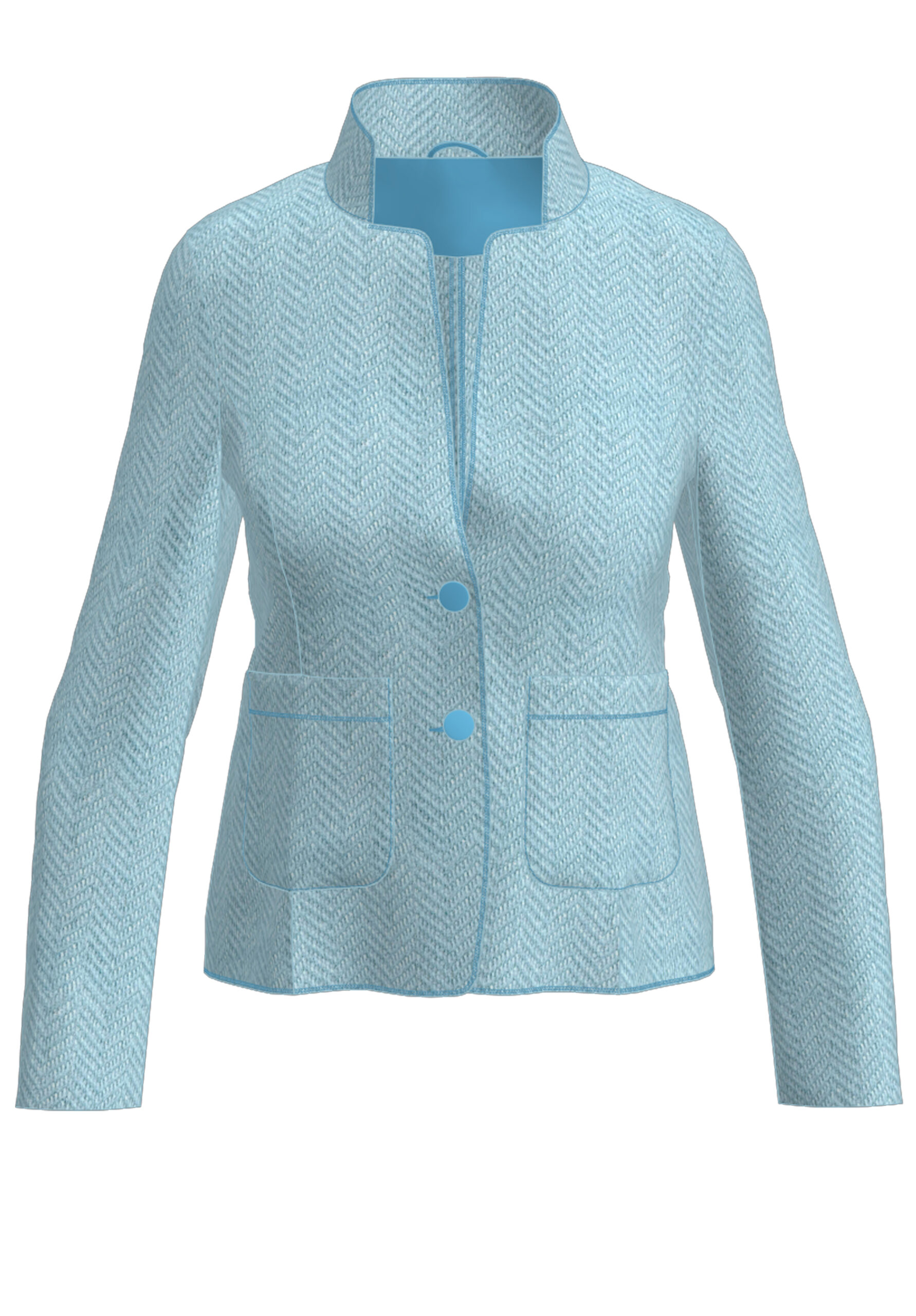 Blazer mit Fischgrat-Muster von Bianca
