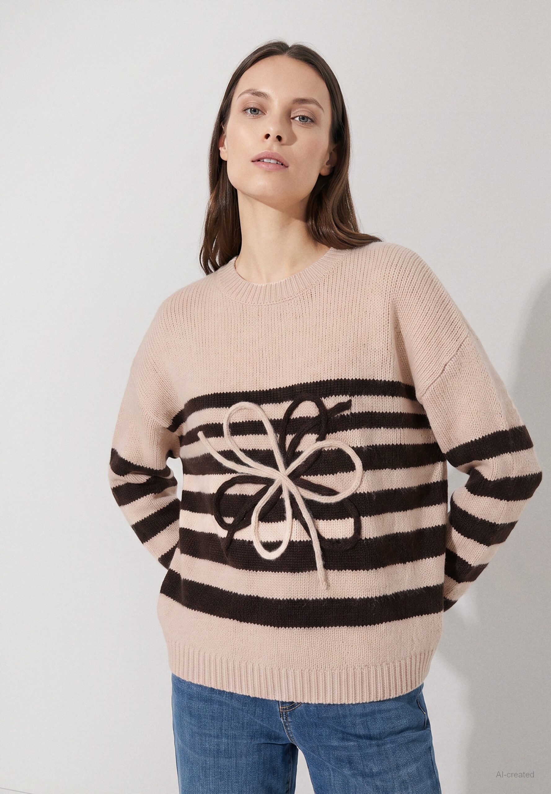 Pullover mit Streifen von More&More
