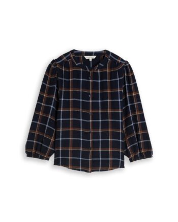 Seersucker Bluse mit Karomuster von Tom Tailor