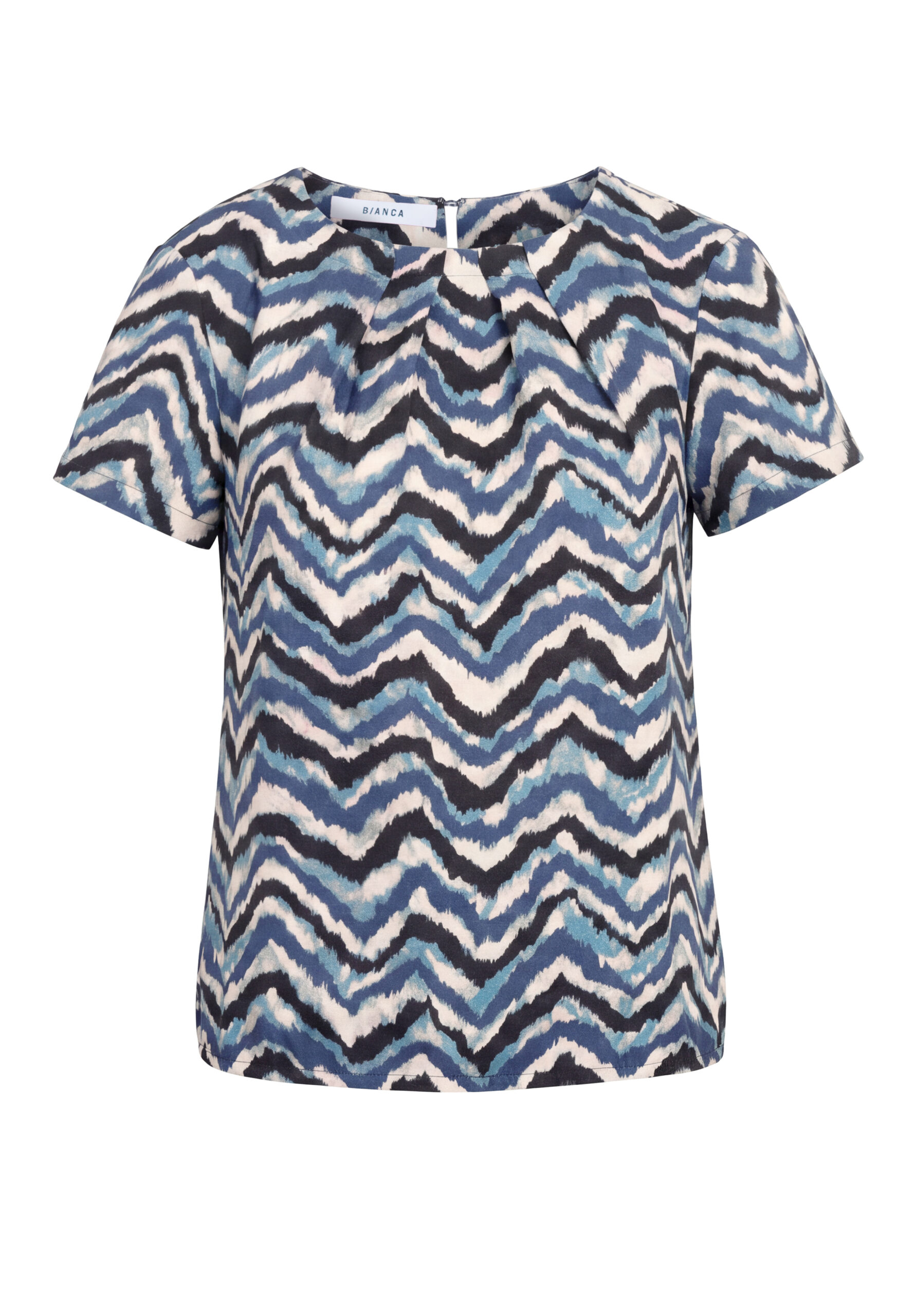 Druckbluse mit Faltendetails von Bianca
