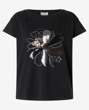 T-Shirt mit Pailletten von More&More