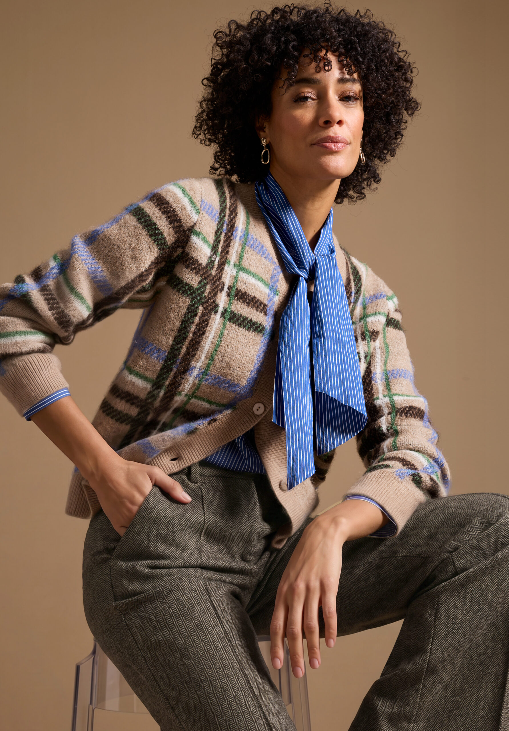 Strickjacke mit Knopfleiste