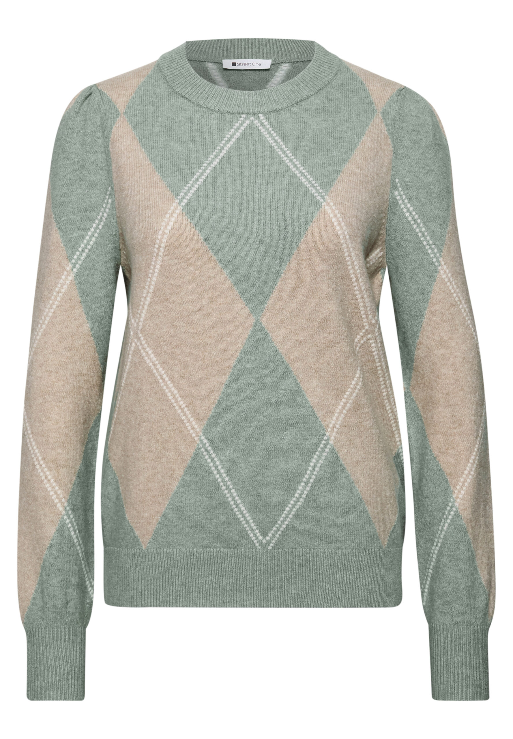 Langarm Pullover mit Argyle-Muster von Street one