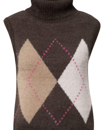 Pullunder mit Kragen und Argyle-Muster von Cecil