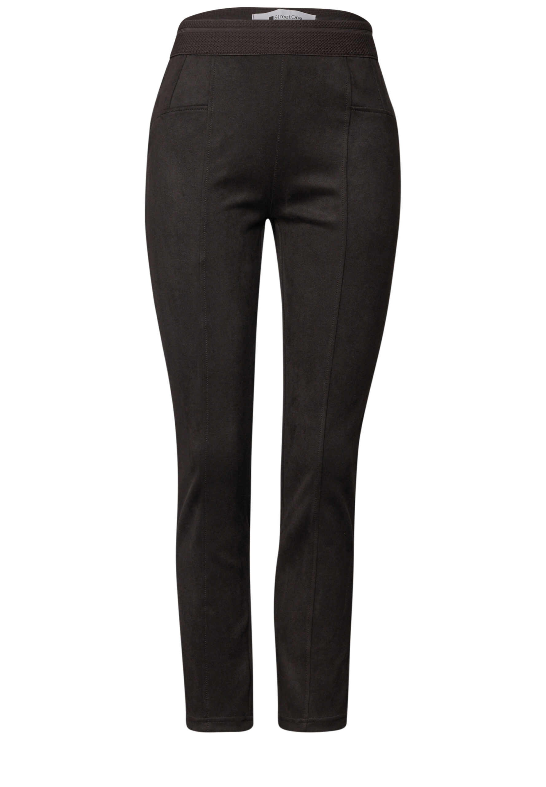 Skinny Fit Hose aus Velours von Street one