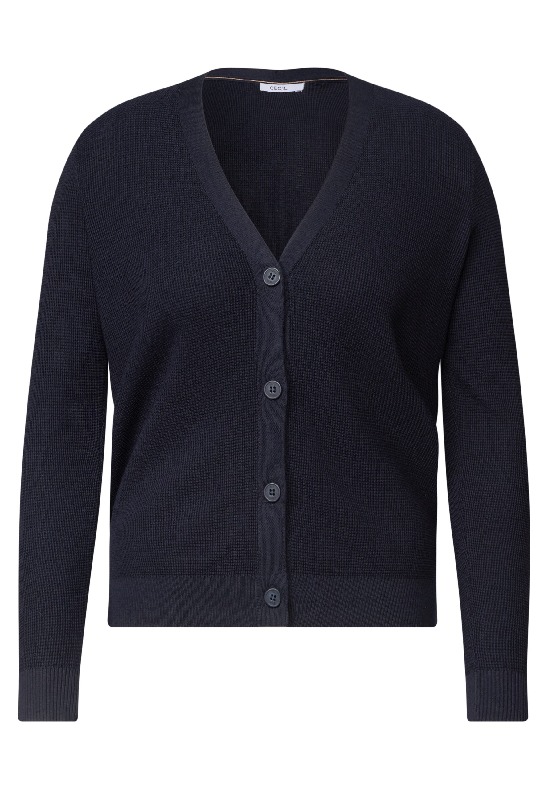 Cardigan mit V-Neck und Struktur von Cecil
