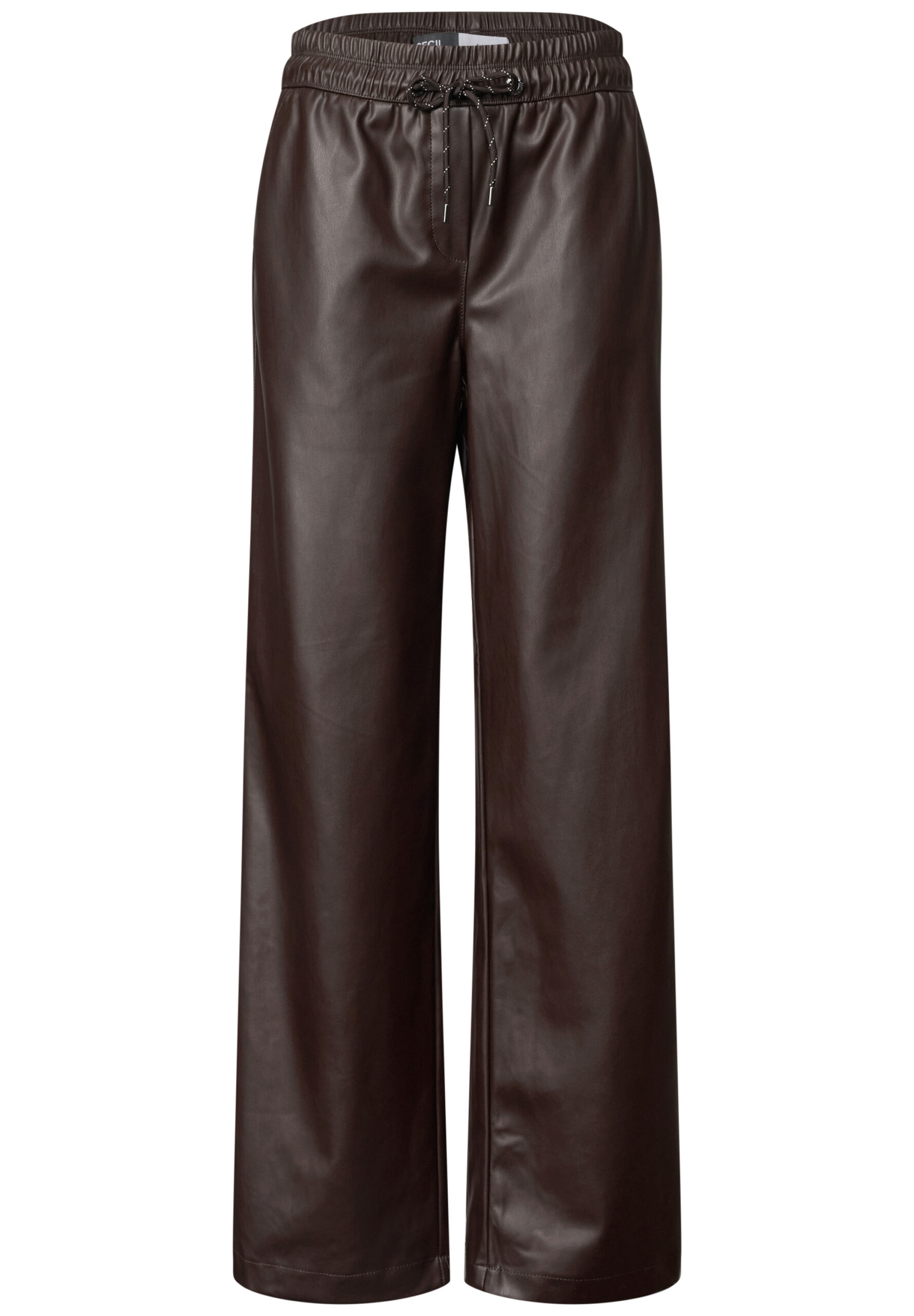 Wide Leg Hose in Lederoptik von Cecil