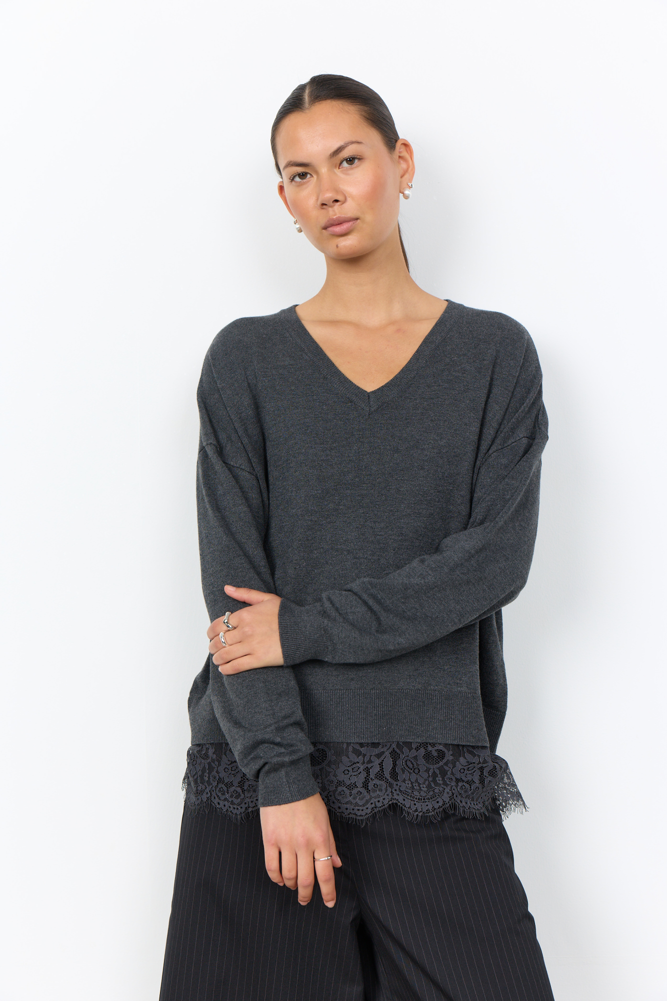 Pullover mit V-Ausschnitt von Soyaconcept