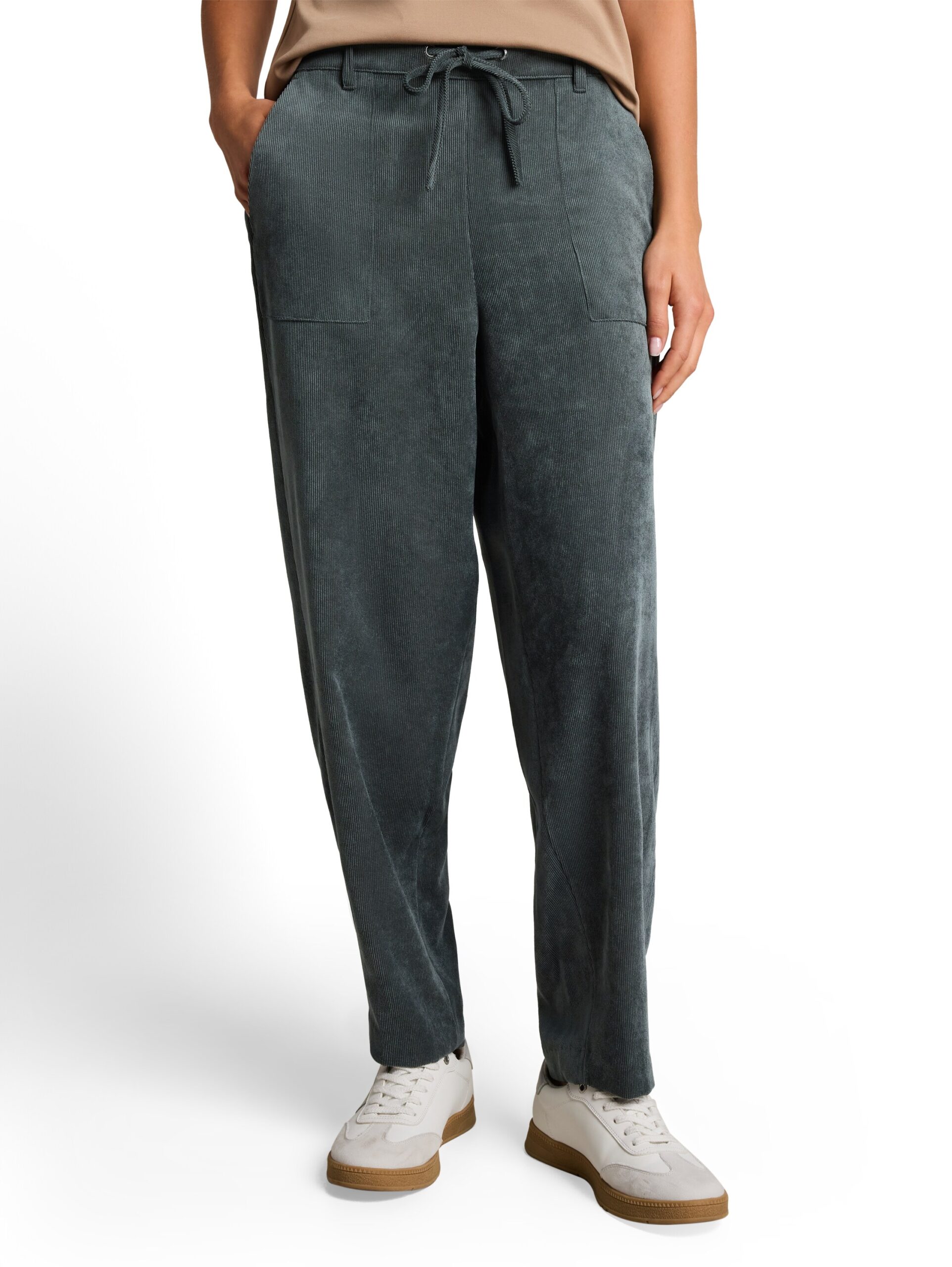 Barrel Cordhose mit Kordelzug