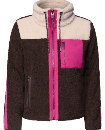 Teddy-Jacke mit Softshelldetails von Cecil