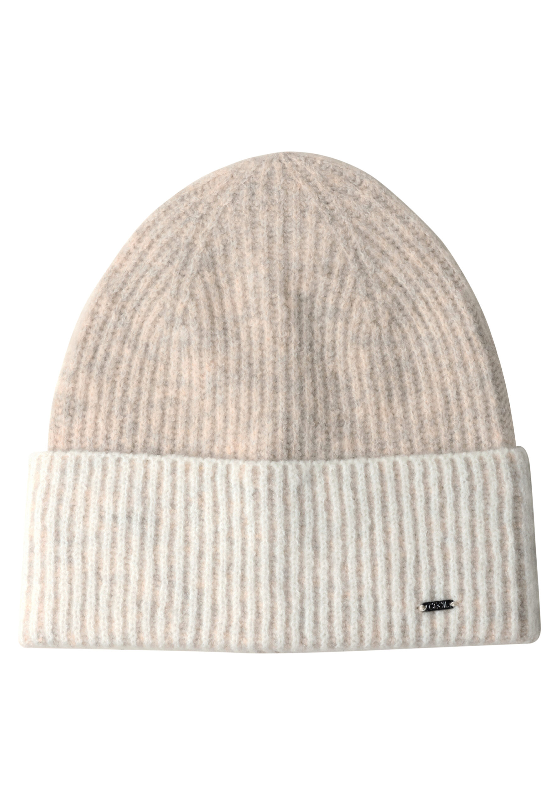 Rippstrick Beanie im Two-Tone-Look von Cecil