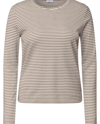 Langarm Shirt mit Rundhals und Streifen von Cecil