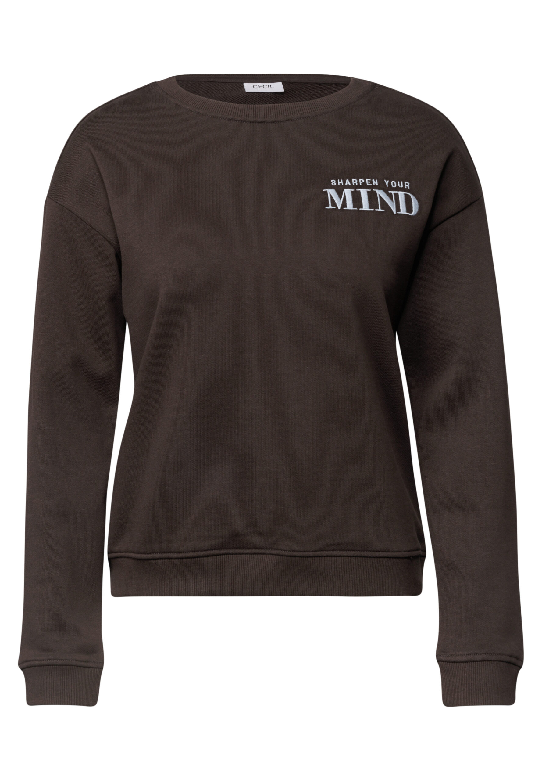 Sweatshirt mit Rundhals und Backprint von Cecil
