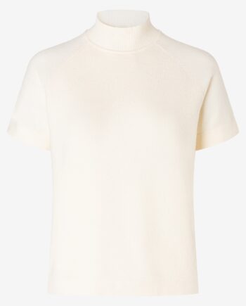 Kurzarm-Pullover mit Glanzgarn von More&More